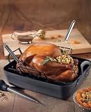 Calphalon? Contemporary Hard-Anodized Nonstick 16 Roaster with Roasting Rack