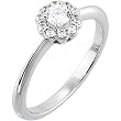 14K White Gold Diamond Engagement Ring - 0.50 Ct.