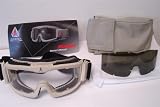Flakjak dust free Desert ANTI-FOG Goggles - Paintball, motorcycle, mountain biking, skiing, snowboarding, and many more sports