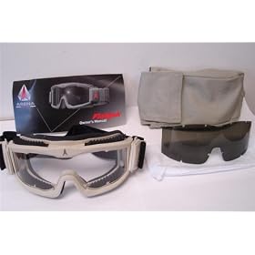 Flakjak dust free Desert ANTI-FOG Goggles - Paintball, motorcycle, mountain biking, skiing, snowboarding, and many more sports