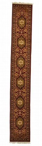 2'0 x 13'1 Red Heriz Runner Rug