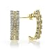 $135.00 10k Gold 1/2-Carat Diamond J-Hoop Earrings