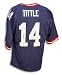 Autographed Y.A. Tittle New York Giants Throwback Blue Jersey