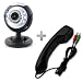 Sogatel - DIAMOND Skype 6 LED webcam with mic + FREE Skype handset phone - Windows 7/Vista/XP