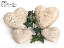 Grabschmuck Herz mit Spruch Wir vermissen dich, D:17cm