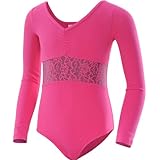 Capezio Future Star Basic Long Sleeve Stretch Cotton Dance Leotard 6436 Pink