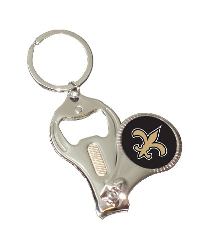 NFL New Orleans Saints 3-in-1 Nailclipper Keychain