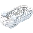 100FT 6-WIRE Mod Tel Cord Wht Premium Retail Blister Pack