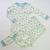 Under The Nile オーガニックコットン 100% ベビー キッズ 長袖 上下セット AquaVeggie ／2サイズ（80cm.1歳/115cm.5-6歳)