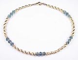 Damali 14k Anklet APATITE Gold Filled Gemstone Adjustable Ankle Bracelets Adjustable