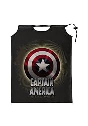 Boys Captain America Movie Drawstring Treat Sack (As Shown;One Size)