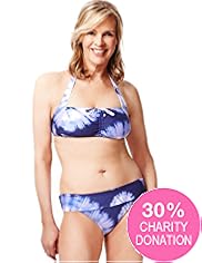 Fashion Targets Post Surgery Tie Dye Bikini Top