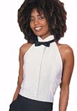 Womans 1/4 inch pleat Wing Collar Halter Tuxedo Shirt