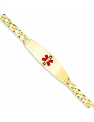14K Gold Medical Jewelry Bracelet 7 Inches