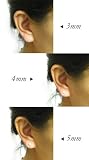 パールのシンプル　イヤリング　ノンホールピアス
