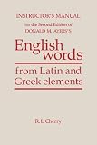 English Words Instructor's Manual