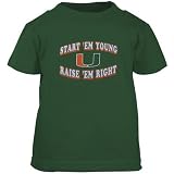 Miami Hurricanes Green Infant Start 'Em Young T-shirt