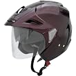 AFX Solid Adult FX-50 Cruiser Motorcycle Helmet - Wine Red