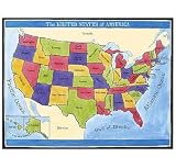 Map of the U.S. Wall Mural Set