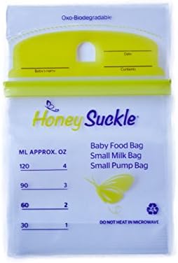 Honeysuckle Small Milk Storage Bags 75 count