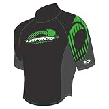 Osprey Mens 'Kiva' Rash Vest - Black & Green - Large Osprey Mens 'Kiva' Rash Vest - Black & Green - Large
