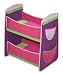 Spielwaren : roba 98631 - Puppenetagenbett Canvas, inklusiv textiler Ausstattung, seitliche Taschen, aus textilen Flächen, mit Pappfüllung zusammenklappbar, HxBxT: 73 x 49 x 63 cm