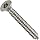 Plain 18-8 Stainless Steel Tamper Resistant Sheet Metal Screw, USA Made, Flat Head, Tamper Resistant Pin-In-Star Drive