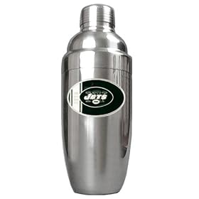 New York Jets NFL Stainless Steel Cocktail Shaker by Great American Products