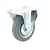 Steelex D2582 3-Inch 110-Pound Fixed Rubber Plate Caster, Gray