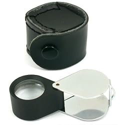 10x Round Eye Loupe Jewelers Gem Folding Magnifier 21mm