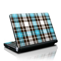 Turquoise Plaid Design Decorative Skin Decal Sticker for Lenovo IdeaPad S10 Netbook Laptop Computer
