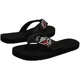 NBA Portland Trail Blazers Ladies Black Sequin Strap Flip Flops (7/8)