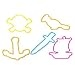 Zanybandz Pirates Crackerz Glow in the Dark Collectable Rubber Wrist Bands, 24 Per Pack