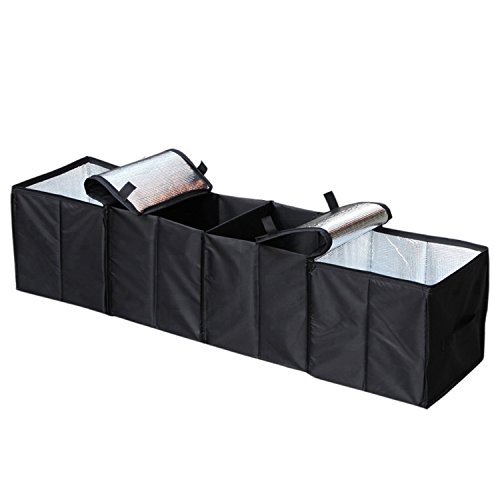 Autoark ak-018 black foldable multi compartment fabric car truck …
