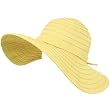 UPF Sun Beach Hat Ribbon Floppy Packable Adjustable Natural