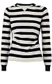 Sporty Stripe Knit Sweater