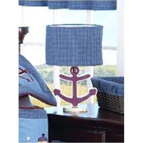 Beansprout Nautical Patch Lamp with Shade, Denim