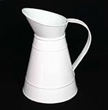 Gisela Graham White Enamel Jug