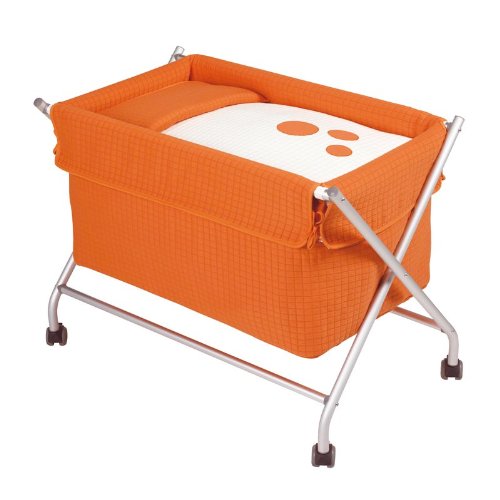 Imagen 1 de Piccolandy-Minicuna metálica + vestidura-Colección Continuidad-75 Naranja