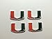 4 Miami Hurricanes Embroidered Iron on Patch Set 2 3/4