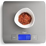 Zenith Digital Kitchen Scale by Ozeri, in Refined Stainless Steel with Fingerprint Resistant Coating