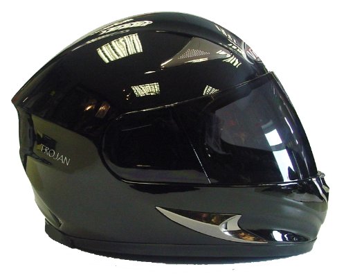 VIPER RS-44 BLACK MOTORCYCLE MOTORBIKE HELMET, SMALL