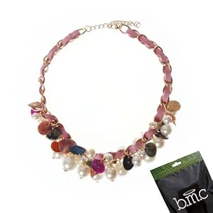BMC Womens Multi Size Faux Pearls Leather Chain Combo Fashion Statement Party Collar Necklace Jewelry Lot - STYLE 1, Pretty Pearl Collection