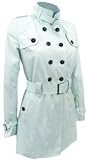 NEW EX JANE NORMAN LADIES / WOMEN'S DOUBLE BREASTED LIGHT BLUE TRENCH COAT