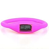 NEEWER® PINK Sport Band Silicone Watch Date Time Water Resist