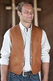 Men's Gage Bison Leather Vest