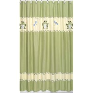 Leap Frog Kids Bathroom Fabric Bath Shower Curtain