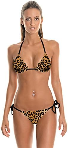 Moleigo The New Female Size L Leopard Cool Sumer Accessory SwimmingWear Bikini