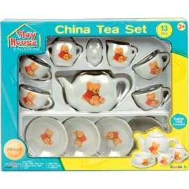 Teddy Bear - 13 Piece China Tea Set