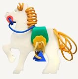SOFT MODEL Pony Lacing [One of the most popular developmental games is lacing. Activities with lacing enable the development of creative abilities and the necessary skills of lacing and tying in a bow, which prove useful to the child in everyday life]